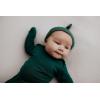 imageThree Little Tots Newborn Baby Knotted Tie Gown  InfantForest Green With Hat