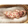 imageThree Little Tots Newborn Baby Knotted Tie Gown  InfantGroovy With Hat