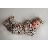 imageThree Little Tots Newborn Baby Knotted Tie Gown  InfantLeopard Gown With Bow