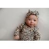 imageThree Little Tots Newborn Baby Knotted Tie Gown  InfantLeopard Gown With Bow