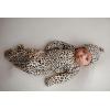 imageThree Little Tots Newborn Baby Knotted Tie Gown  InfantLeopard Gown With Hat