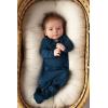 imageThree Little Tots Newborn Baby Knotted Tie Gown  InfantNavy