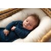 imageThree Little Tots Newborn Baby Knotted Tie Gown  InfantNavy