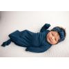 imageThree Little Tots Newborn Baby Knotted Tie Gown  InfantNavy With Bow