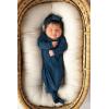 imageThree Little Tots Newborn Baby Knotted Tie Gown  InfantNavy With Bow