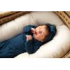 imageThree Little Tots Newborn Baby Knotted Tie Gown  InfantNavy With Bow