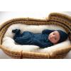 imageThree Little Tots Newborn Baby Knotted Tie Gown  InfantNavy With Hat