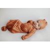 imageThree Little Tots Newborn Baby Knotted Tie Gown  InfantPine Gown  Hat
