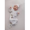 imageThree Little Tots Newborn Baby Knotted Tie Gown  InfantRainbow With Hat