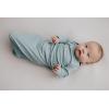 imageThree Little Tots Newborn Baby Knotted Tie Gown  InfantRibbed Blue Bird Gown
