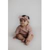imageThree Little Tots Waffle Knit Knotted Headband Bow Cocoa SandsRose
