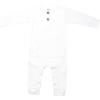 imageThree Little Tots  Baby Girl Boy Romper Ribbed Bodysuit Solid Plain One Piece Jumpsuits One Piece Baby Clothes Outfits FallWhite