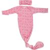 imageThree Little Tots Newborn Baby Knotted Tie Gown  InfantXoxo With Bow