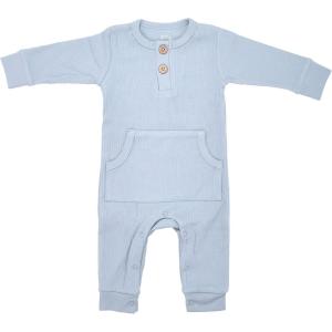 imageThree Little Tots  Baby Girl Boy Romper Ribbed Bodysuit Solid Plain One Piece Jumpsuits One Piece Baby Clothes Outfits FallBlissful Blue