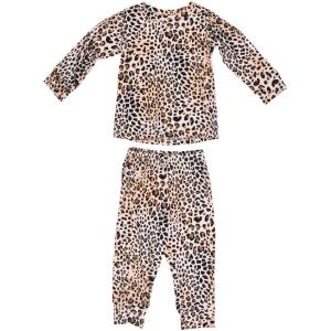 imageThree Little Tots JAMMIES Newborn  6T Kids Unisex Girls ampamp Boys Soft Comfy Pajamas 2pcs Sleepwear Loungewear SetLeopard