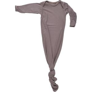 imageThree Little Tots Newborn Baby Knotted Tie Gown  InfantCocoa Ribbed
