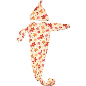 imageThree Little Tots Newborn Baby Knotted Tie Gown  InfantGroovy With Hat