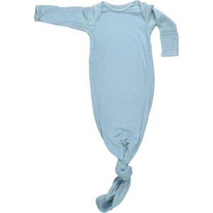 imageThree Little Tots Newborn Baby Knotted Tie Gown  InfantRibbed Blue Bird Gown
