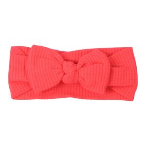 imageThree Little Tots Waffle Knit Knotted Headband Bow Cocoa SandsHot Pink