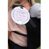 imageTHREE LITTLE TOTS  Blue Arrow Modern Stop No Touching Baby Car Seat Sign or Stroller Tag  CPSIA Safety Tested