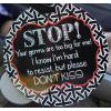 imageTHREE LITTLE TOTS  No Kissing Baby Car Seat Sign or Stroller Tag  CPSIA Safety Tested