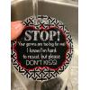 imageTHREE LITTLE TOTS  No Kissing Baby Car Seat Sign or Stroller Tag  CPSIA Safety Tested
