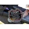 imageTHREE LITTLE TOTS  No Kissing Baby Car Seat Sign or Stroller Tag  CPSIA Safety Tested