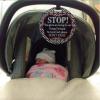imageTHREE LITTLE TOTS  No Kissing Baby Car Seat Sign or Stroller Tag  CPSIA Safety Tested