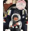 imageTHREE LITTLE TOTS  Please Dont Touch BabyCar Seat Sign or Stroller Tag  CPSIA Safety Tested FlowerFlower