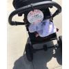 imageTHREE LITTLE TOTS  Please Dont Touch BabyCar Seat Sign or Stroller Tag  CPSIA Safety Tested FlowerFlower