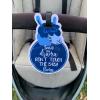 imageThree Little Tots Two Pack  No Kissing and Woodlands No Touching Baby Car Seat and Stroller Signs  CPSIA Safety TestedBlue Llama
