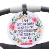 imageThree Little Tots Two Pack  No Kissing and Woodlands No Touching Baby Car Seat and Stroller Signs  CPSIA Safety TestedCute Flower