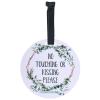 imageThree Little Tots Two Pack  No Kissing and Woodlands No Touching Baby Car Seat and Stroller Signs  CPSIA Safety TestedEucalyptus  Black  White