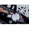 imageThree Little Tots Two Pack  No Kissing and Woodlands No Touching Baby Car Seat and Stroller Signs  CPSIA Safety TestedEucalyptus  Black  White