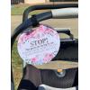 imageThree Little Tots Two Pack  No Kissing and Woodlands No Touching Baby Car Seat and Stroller Signs  CPSIA Safety TestedFlower