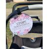 imageThree Little Tots Two Pack  No Kissing and Woodlands No Touching Baby Car Seat and Stroller Signs  CPSIA Safety TestedFlowerBlue Mommy