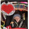 imageThree Little Tots Two Pack  No Kissing and Woodlands No Touching Baby Car Seat and Stroller Signs  CPSIA Safety TestedHeart Warrior