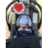 imageThree Little Tots Two Pack  No Kissing and Woodlands No Touching Baby Car Seat and Stroller Signs  CPSIA Safety TestedHeart Warrior