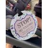 imageThree Little Tots Two Pack  No Kissing and Woodlands No Touching Baby Car Seat and Stroller Signs  CPSIA Safety TestedPink ArrowBlue Arrow
