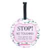 imageThree Little Tots Two Pack  No Kissing and Woodlands No Touching Baby Car Seat and Stroller Signs  CPSIA Safety TestedPink ArrowBlue Arrow
