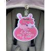 imageThree Little Tots Two Pack  No Kissing and Woodlands No Touching Baby Car Seat and Stroller Signs  CPSIA Safety TestedPink Llama