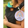 imageThree Little Tots Two Pack  No Kissing and Woodlands No Touching Baby Car Seat and Stroller Signs  CPSIA Safety TestedRainbow  Black  White