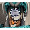 imageThree Little Tots Two Pack  No Kissing and Woodlands No Touching Baby Car Seat and Stroller Signs  CPSIA Safety TestedSeahawkFlower