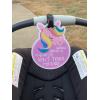 imageThree Little Tots Two Pack  No Kissing and Woodlands No Touching Baby Car Seat and Stroller Signs  CPSIA Safety TestedUnicorn