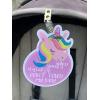 imageThree Little Tots Two Pack  No Kissing and Woodlands No Touching Baby Car Seat and Stroller Signs  CPSIA Safety TestedUnicorn