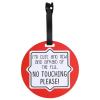 imageTHREE LITTLE TOTS  Please Dont Touch BabyCar Seat Sign or Stroller Tag  CPSIA Safety Tested FlowerRed Flu