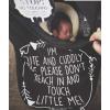imageThree Little Tots  Car Seat 5 in 1 Cover  Im Cute ampamp Cuddly But Please Dont Touch Little MeBlack
