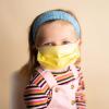 imageThree Little Tots Kids Savior Band headbands with buttons for mask for nurses going out to the gym grocery store or other places to protect your ears BlueBlue