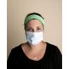 imageThree Little Tots Savior Band headbands with buttons for mask for nurses going out to the gym grocery store or other places to protect your ears BlackGreen  Blue