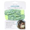 imageThree Little Tots Savior Band headbands with buttons for mask for nurses going out to the gym grocery store or other places to protect your ears BlackGreen  Blue